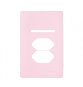 Placa p/ 1 Interruptor + 2 tomadas 4x2 - Novara Especiais Petala